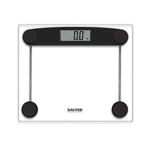 Salter Compact Glass Electronic Bathroom Scale 180kg Capacity - Clear