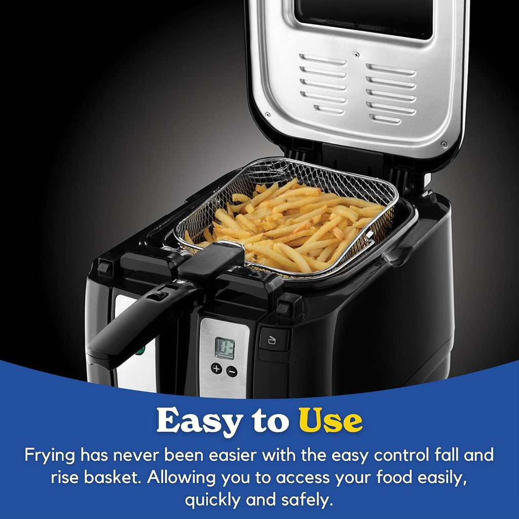 Russell Hobbs Digital Deep Fryer, Plastic, 2300 W, 3 Litres, Black