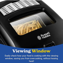 Russell Hobbs Digital Deep Fryer, Plastic, 2300 W, 3 Litres, Black
