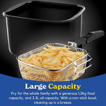 Russell Hobbs Digital Deep Fryer, Plastic, 2300 W, 3 Litres, Black