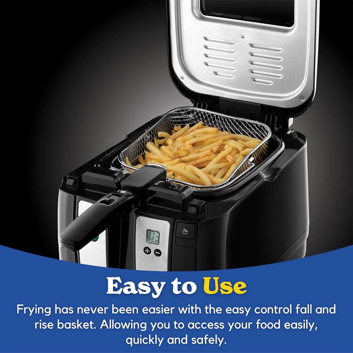 Russell Hobbs Digital Deep Fryer, Plastic, 2300 W, 3 Litres, Black