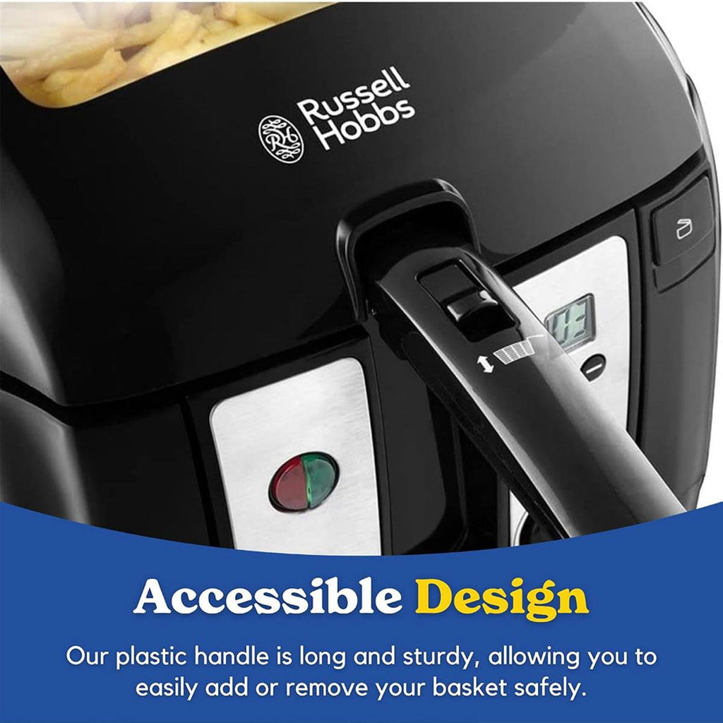 Russell Hobbs Digital Deep Fryer, Plastic, 2300 W, 3 Litres, Black