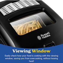 Russell Hobbs Digital Deep Fryer, Plastic, 2300 W, 3 Litres, Black