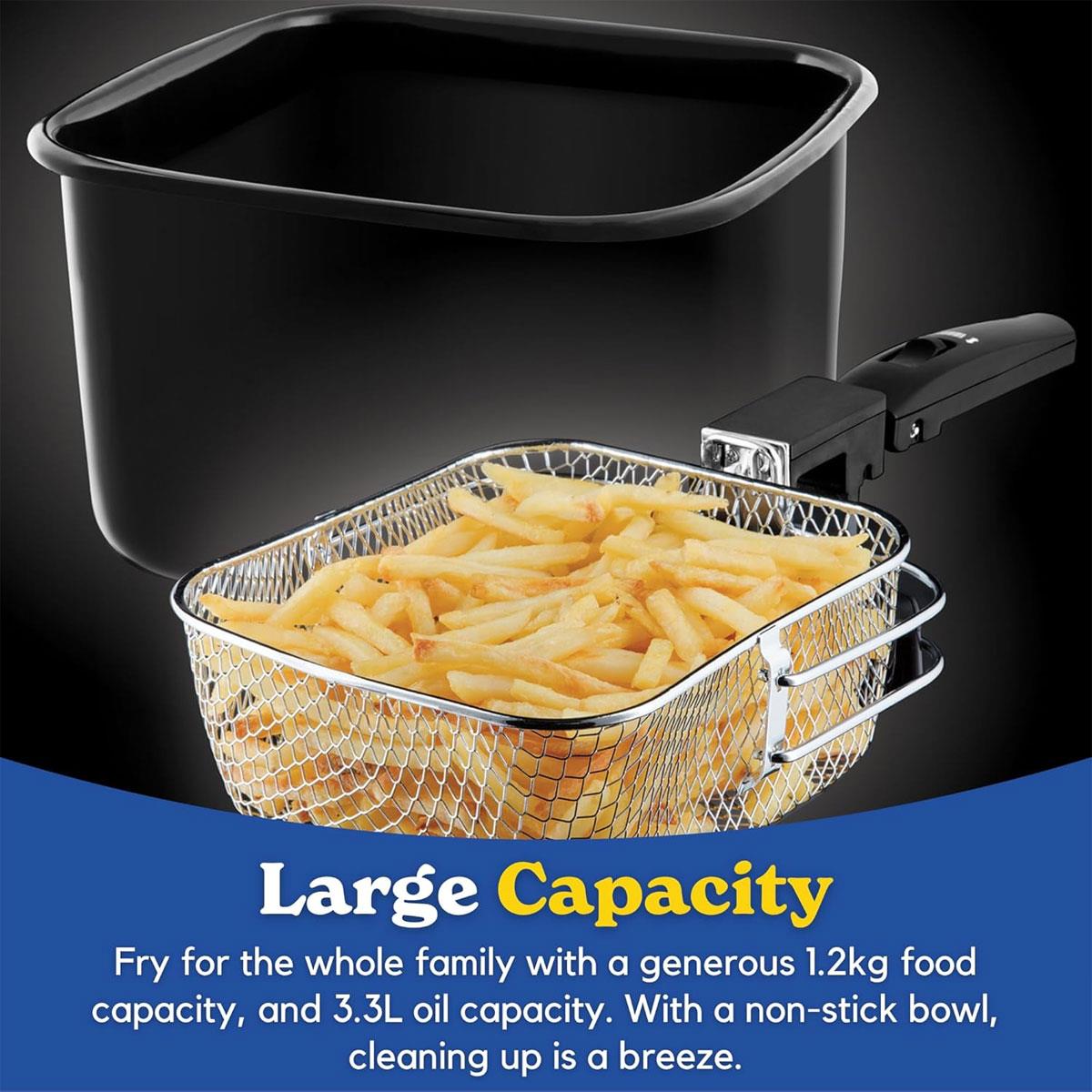 Russell Hobbs Digital Deep Fryer, Plastic, 2300 W, 3 Litres, Black