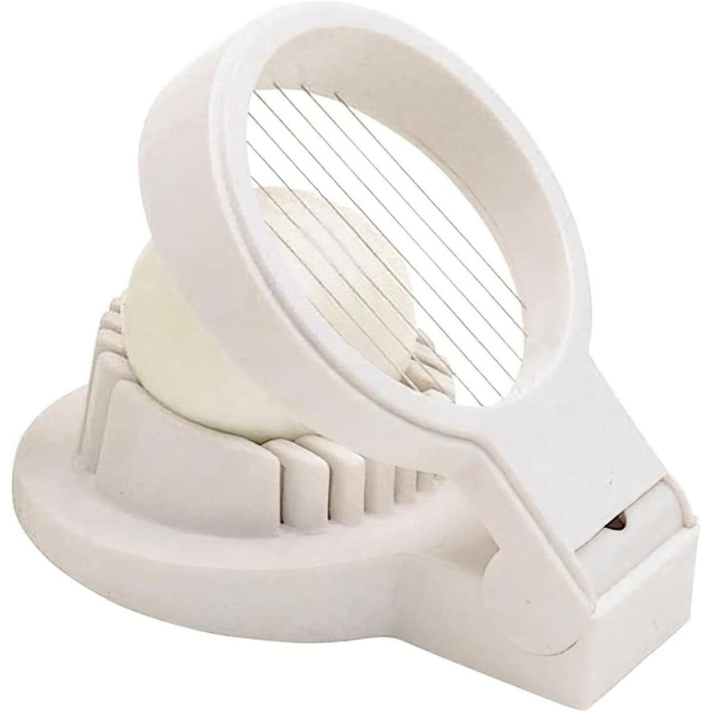 KitchenCraft Heavy Duty Plastic Boiled Egg Slicer - White