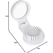 KitchenCraft Heavy Duty Plastic Boiled Egg Slicer - White