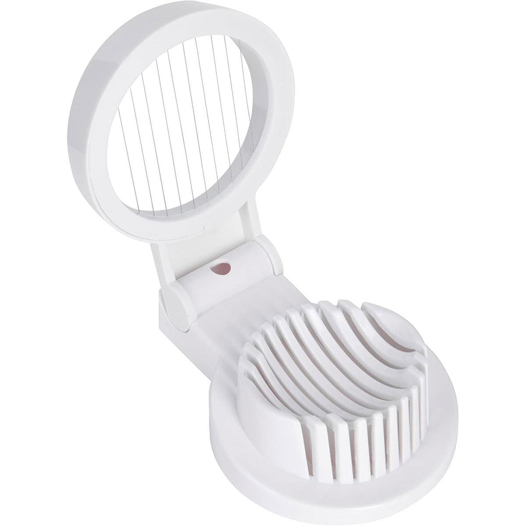 KitchenCraft Heavy Duty Plastic Boiled Egg Slicer - White