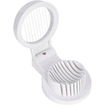 KitchenCraft Heavy Duty Plastic Boiled Egg Slicer - White