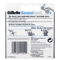 Gillette Sensor Excel Mens Razor Blades - 10 Refill Blades