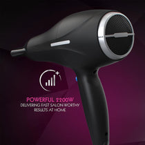 Wahl Ionic Smooth Hair Dryer 2200 W 3 Heat And 2 Speed Settings - Black