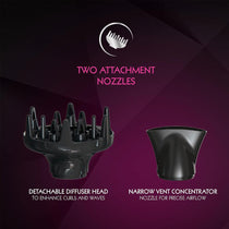 Wahl Ionic Smooth Hair Dryer 2200 W 3 Heat And 2 Speed Settings - Black
