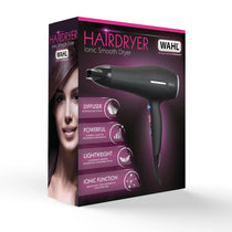 Wahl Ionic Smooth Hair Dryer 2200 W 3 Heat And 2 Speed Settings - Black