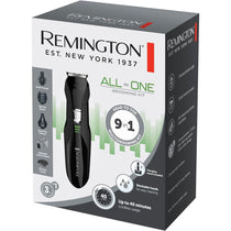 Remington All-in-One Grooming Kit Nose Ear Beard Trimmer And Hair Clipper With Mini Foil Shaver - Black