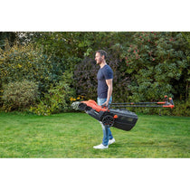 Black & Decker Corded Electric Lawn Mower With Ergonomic Bike Handle 1400W 34cm 240V - Orange/Black