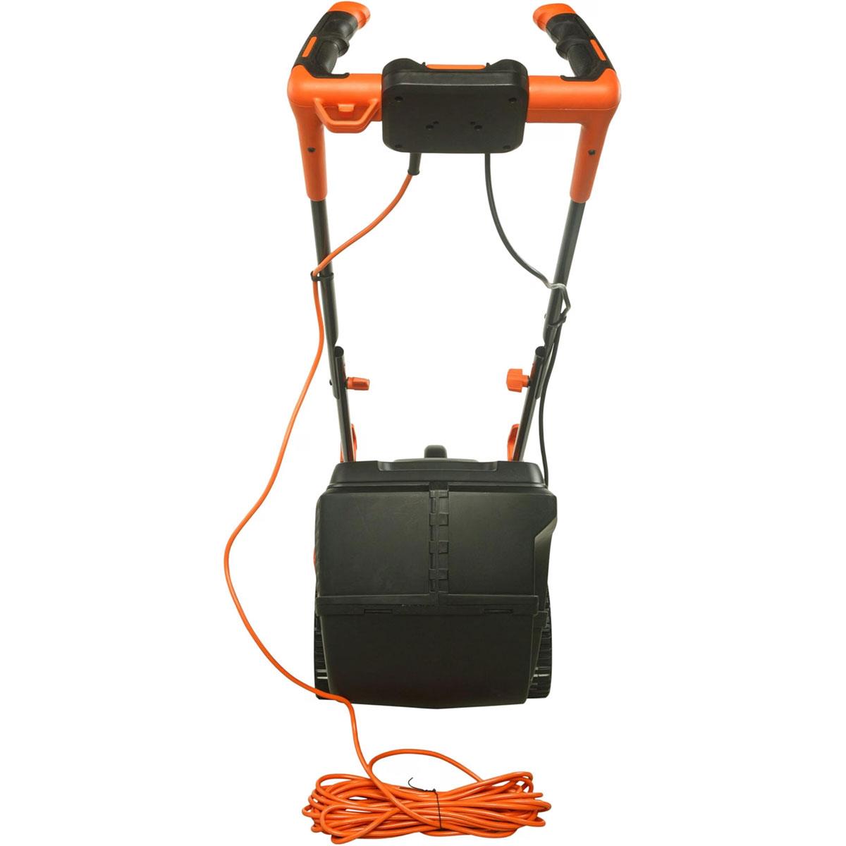 Black & Decker Corded Electric Lawn Mower With Ergonomic Bike Handle 1400W 34cm 240V - Orange/Black