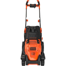 Black & Decker Corded Electric Lawn Mower With Ergonomic Bike Handle 1400W 34cm 240V - Orange/Black
