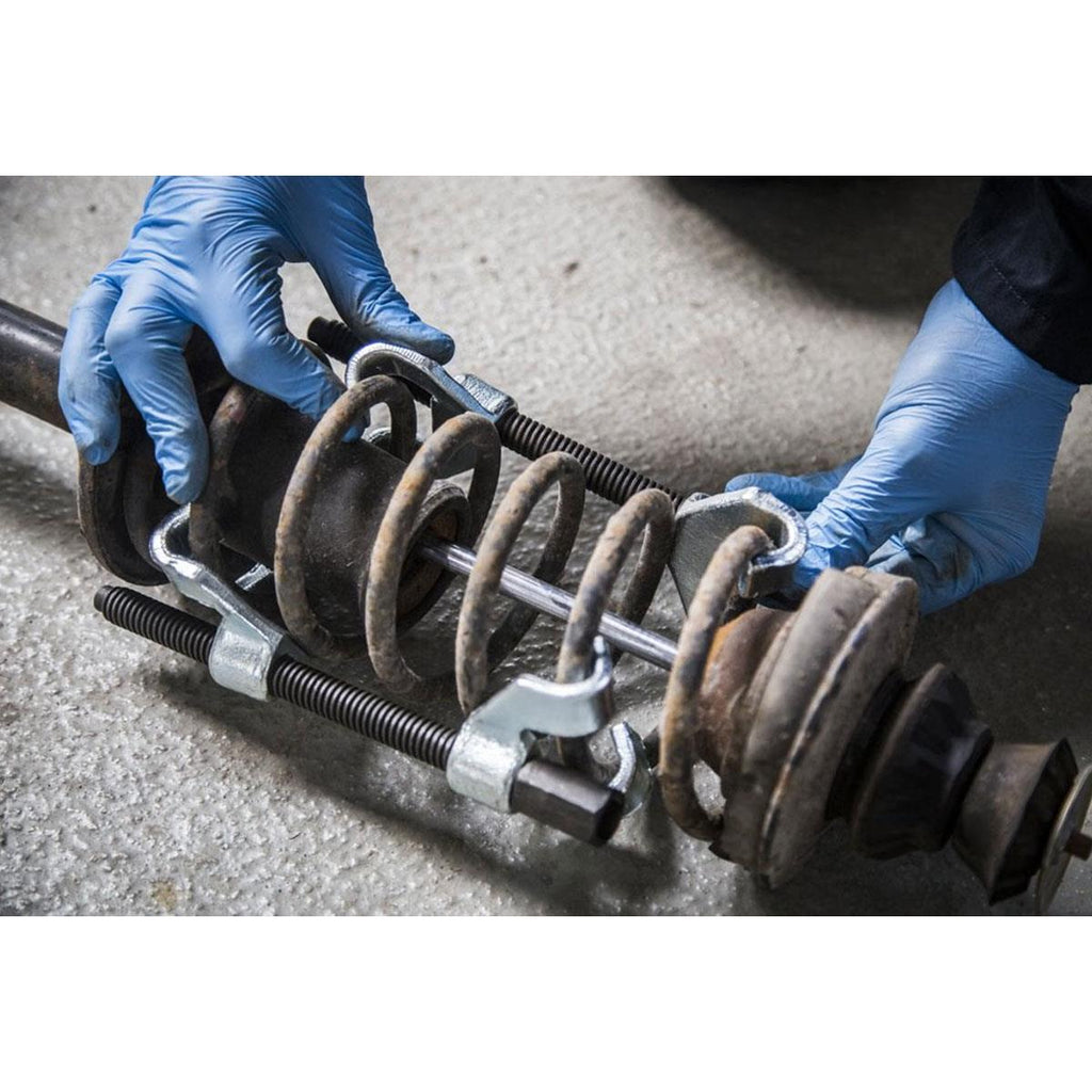 BlueSpot Coil Spring Compressor Set - Silver