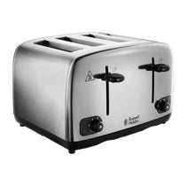 Russell Hobbs Adventure 4 Slice Toaster Brushed And Polished Stainless Steel 1700 W - Silver