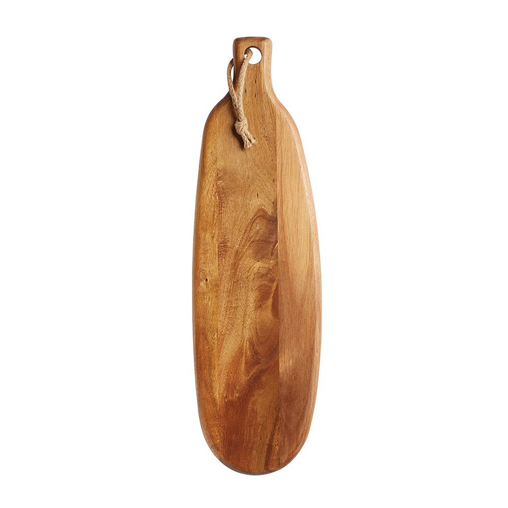 KitchenCraft MasterClass Gourmet Prep And Serve Long Acacia Paddle Board 17.5 x 60 cm - Brown