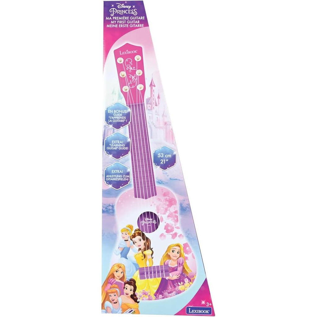 Lexibook Disney Princess Rapunzel My First Guitar 6 Nylon Strings 53cm - Pink/Purple