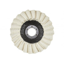 BlueSpot Felt Flap Wheel 115mm For Powered Or Air Angle Grinder