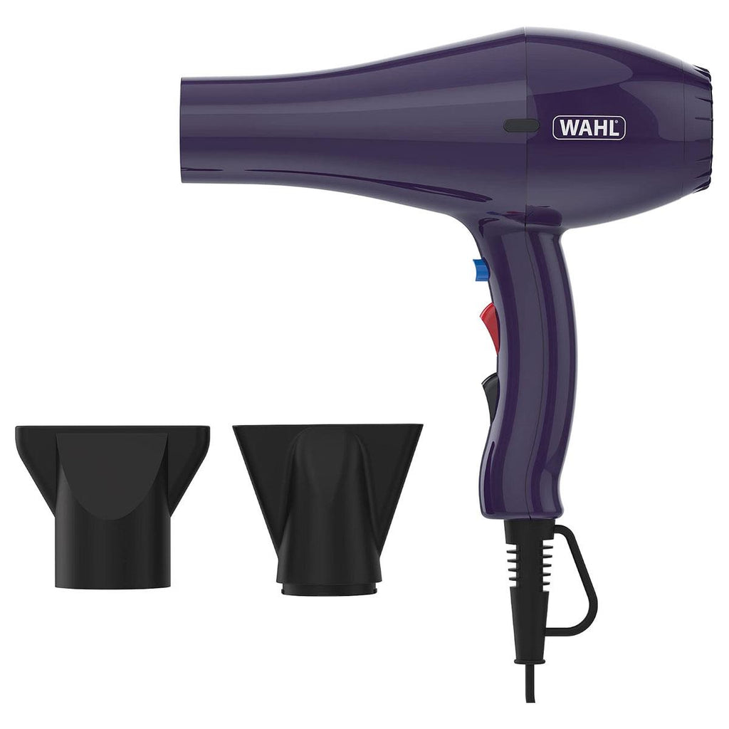 Wahl Professional Ionic Style Hair Dryer Purple 3 Heat Settings 2000W