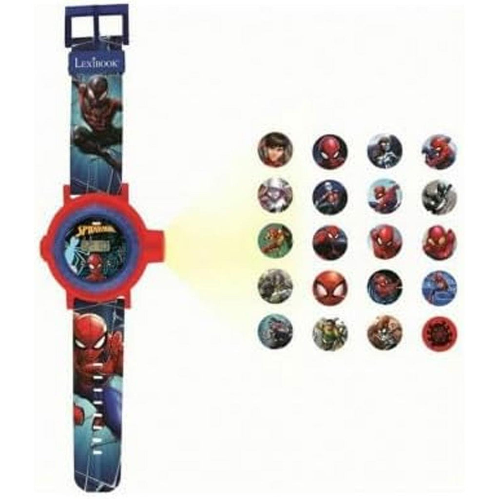 Lexibook Spider-Man Children Projection Watch With 20 Images - Blue/Red