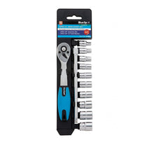 BlueSpot 1/4 Inch Metric Ratchet And Socket Set 4-13mm - 12 Piece