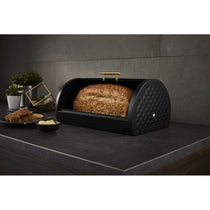 Swan Gatsby Roll Top Bread Bin - Black