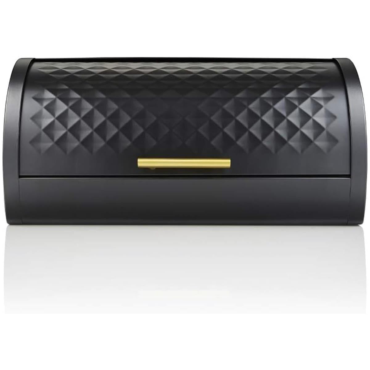 Swan Gatsby Roll Top Bread Bin - Black