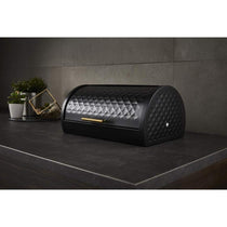 Swan Gatsby Roll Top Bread Bin - Black
