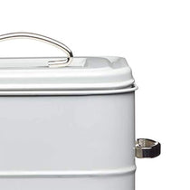 KitchenCraft Living Nostalgia Laundry Tin Metal 6 Litre 19cm x 16cm x 27cm - French Grey