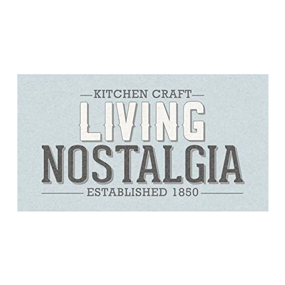 KitchenCraft Living Nostalgia Laundry Tin Metal 6 Litre 19cm x 16cm x 27cm - French Grey
