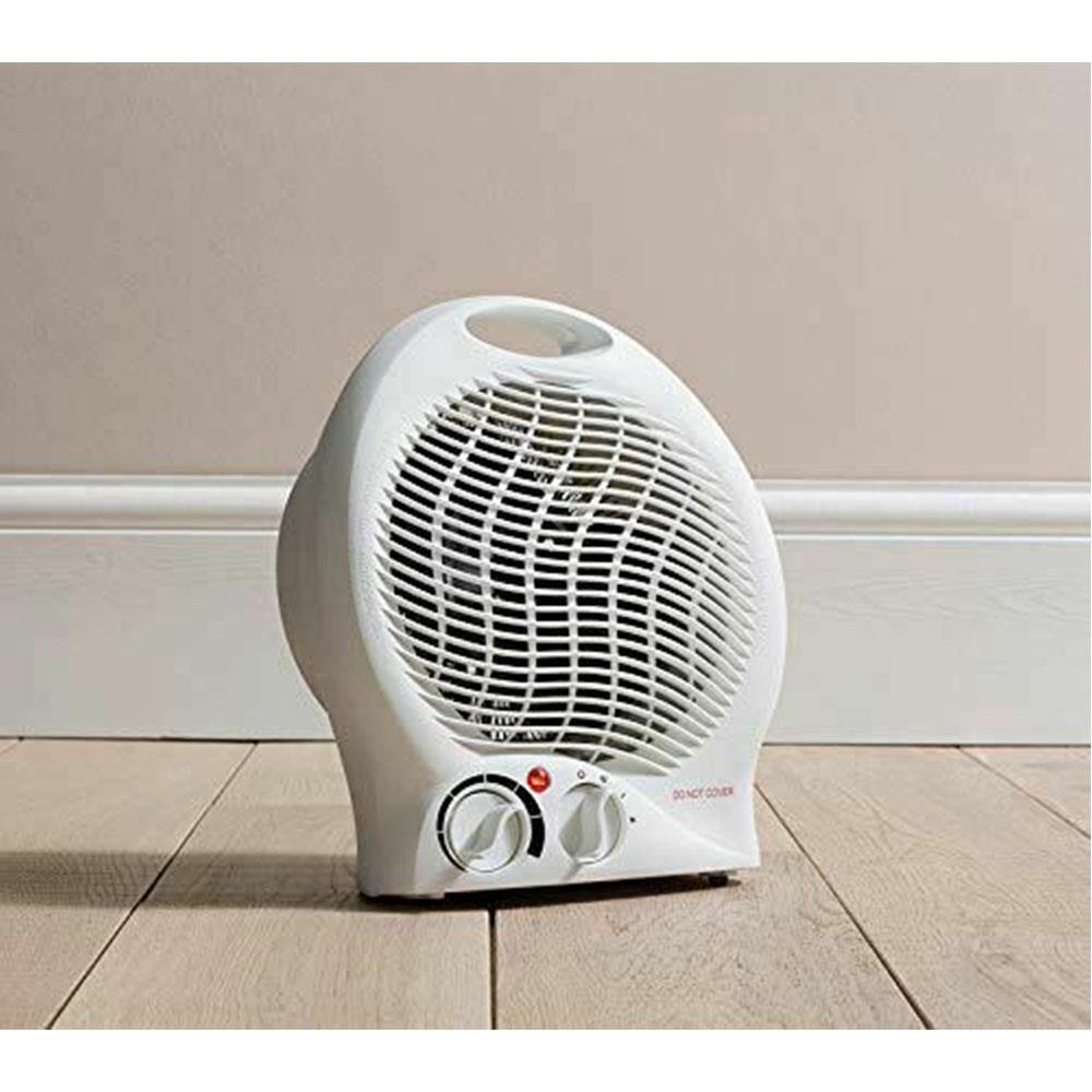 Upright Fan Heater 2kw White Thermo Heater