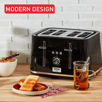 Tefal Loft Quintessentially British 4 Slice Toaster Plastic 1700 W - Noir Black