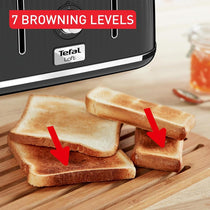 Tefal Loft Quintessentially British 4 Slice Toaster Plastic 1700 W - Noir Black
