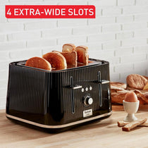 Tefal Loft Quintessentially British 4 Slice Toaster Plastic 1700 W - Noir Black
