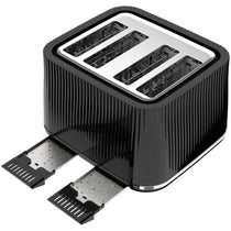 Tefal Loft Quintessentially British 4 Slice Toaster Plastic 1700 W - Noir Black