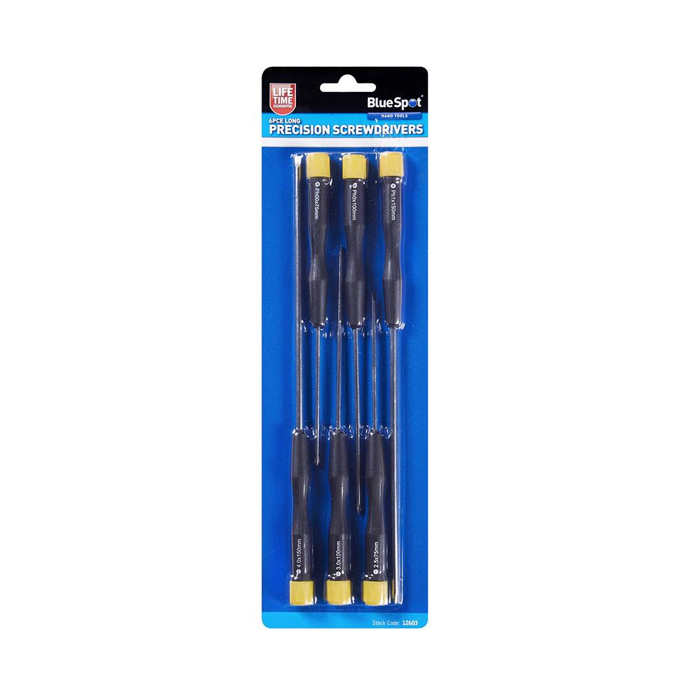 BlueSpot Long Precision Screwdriver Set - 6 Piece