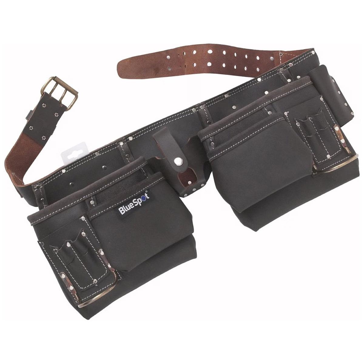 BlueSpot Deluxe Oil Tanned Leather Double Tool Belt Secondary image