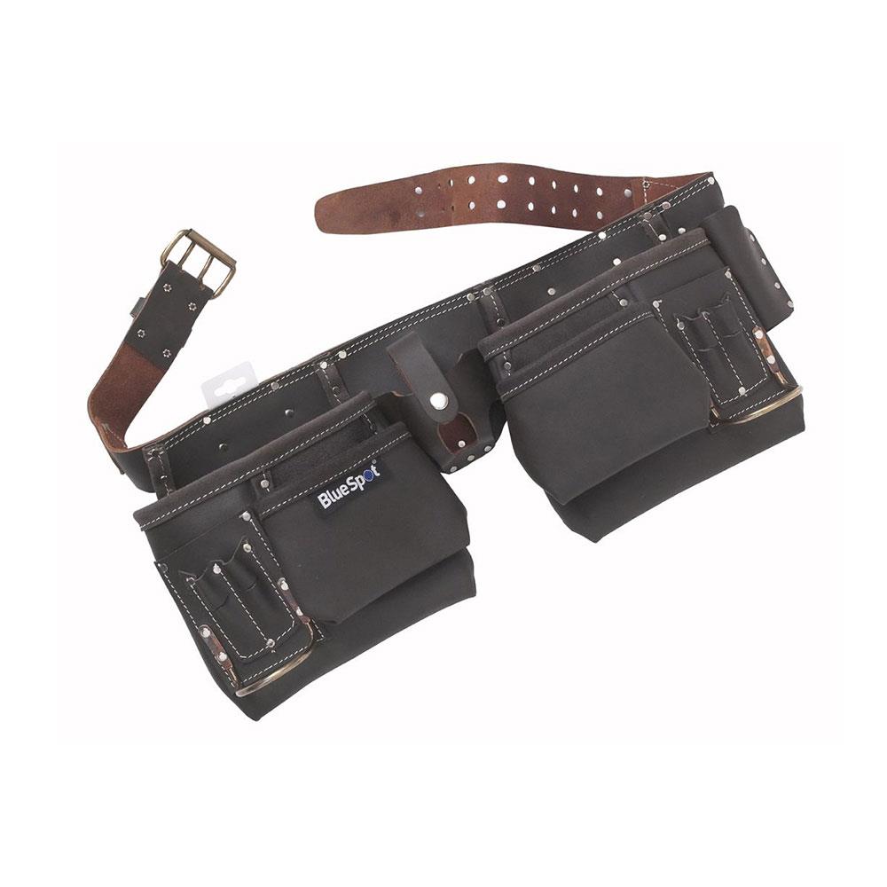 BlueSpot Deluxe Oil Tanned Leather Double Tool Belt