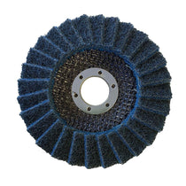 BlueSpot Fine Non Woven Flap Disc 115mm For Angle Grinders - Black