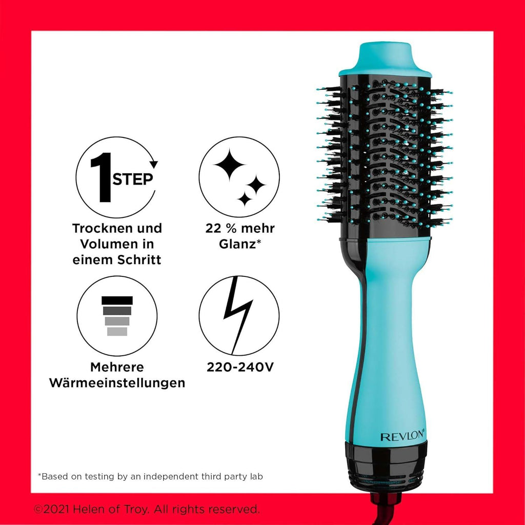Revlon One-Step Hair Dryer And Volumiser 2-In-1 Styling Tool Hot Air Stylers - New Mint Edition