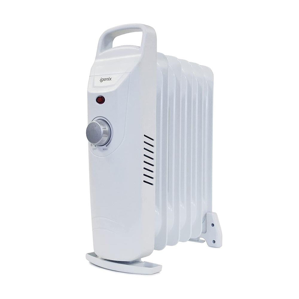 Igenix 7 Fin Oil Filled Radiator With 3 Heat Settings And Overheat Protection 1500W - White