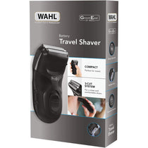 Wahl GroomEase Travel Shaver Durable Foil Guard 3-Cut System Battery Operated - Black