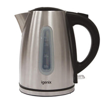 Igenix Cordless Electric Jug Kettle Brushed Stainless Steel 3000 W 1.7 Litre - Silver