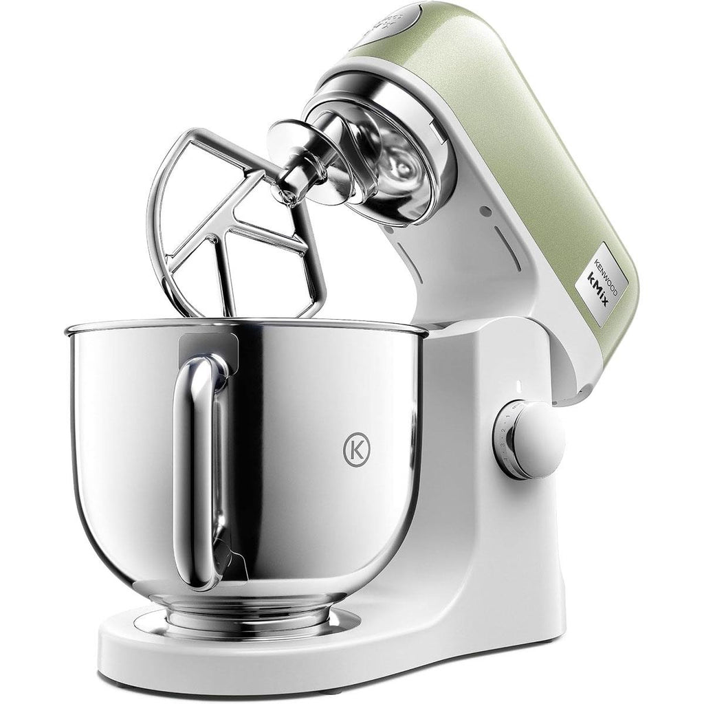 Kenwood kMix Stand Mixer KMX760GR 5L 1000W Stainless Steel Bowl Green with K-Beater Dough Hook Whisk