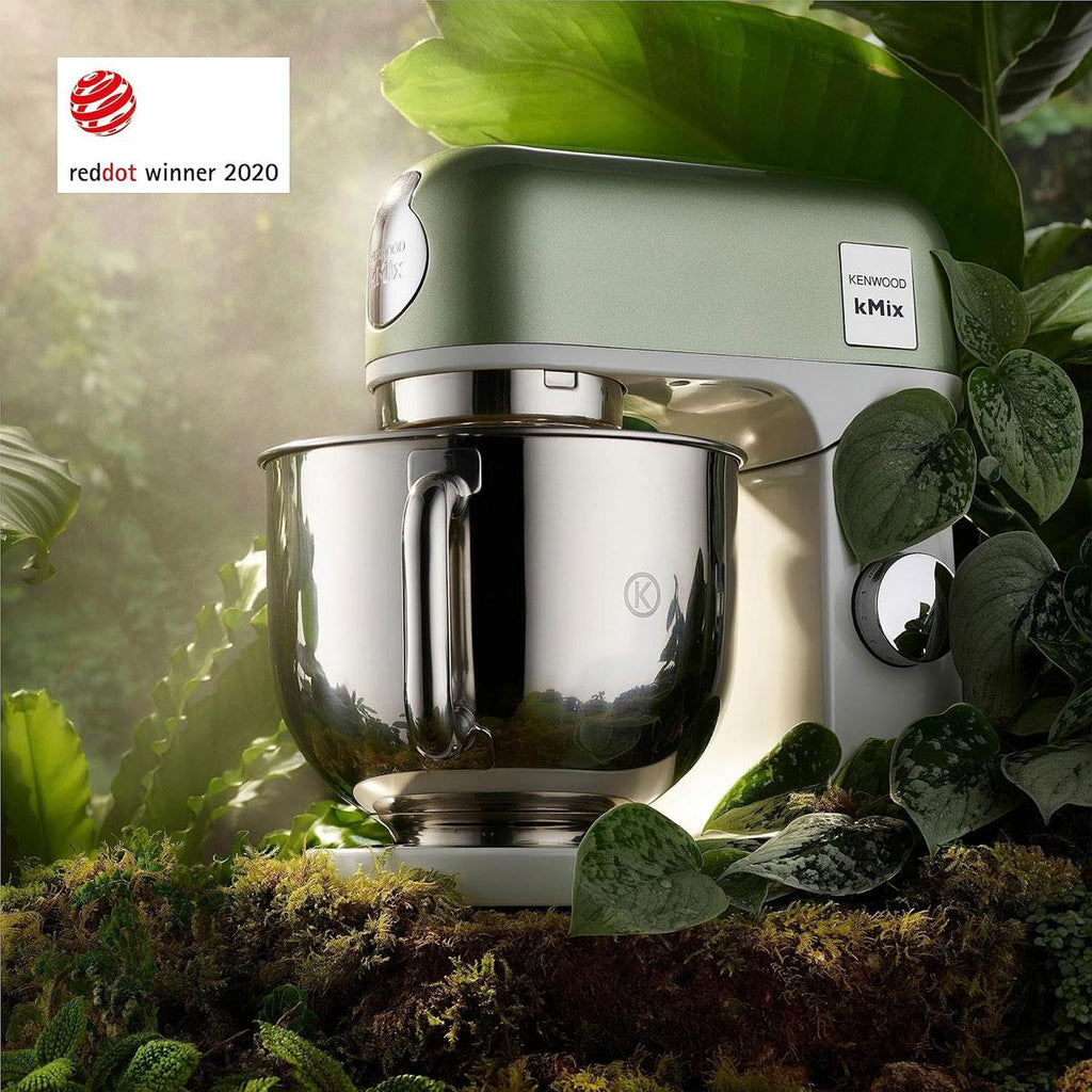 Kenwood kMix Stand Mixer KMX760GR 5L 1000W Stainless Steel Bowl Green with K-Beater Dough Hook Whisk
