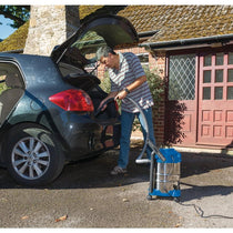 Draper Wet And Dry Vacuum Cleaner With 20 Litre Stainless Steel Tank And Accessories 1250W - Blue