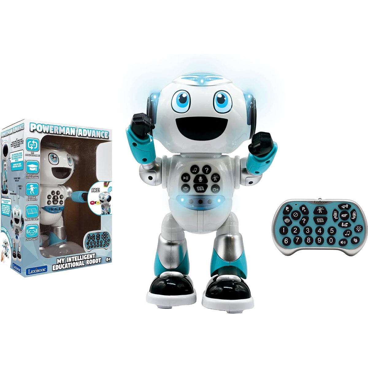 Lexibook Powerman Advance Smart Robot Educational Interactive Remote Control STEM Toy for Kids ROB28EN